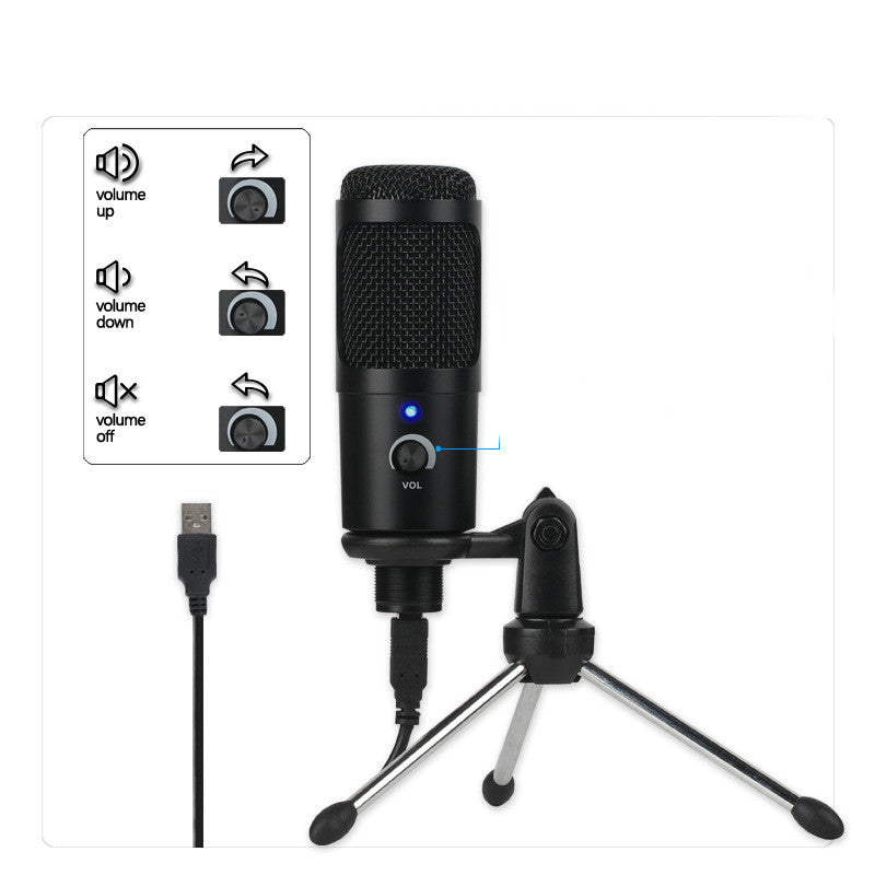 Condenser Microphone for Computer Gaming, Live Streaming & Voice Recording