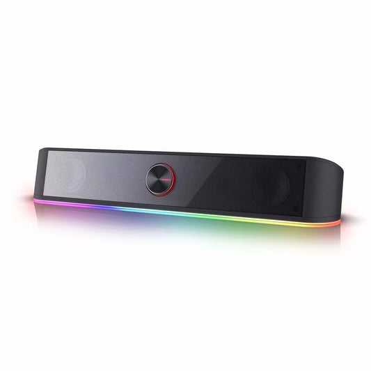GS560 Adiemus RGB USB Desktop Soundbar – 2.0 Channel Computer Speaker with Dynamic Audio-Light Sync