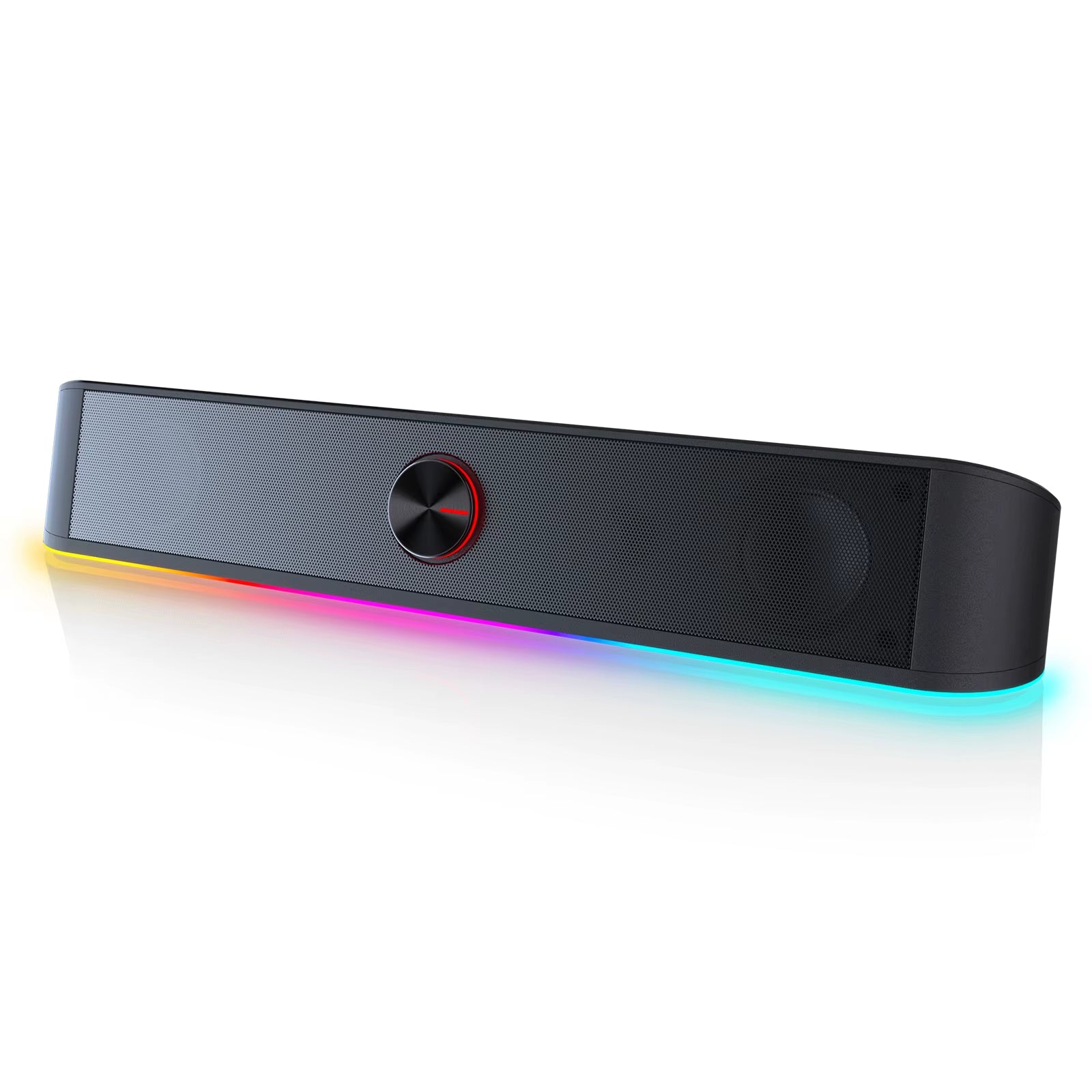 GS560 Adiemus RGB USB Desktop Soundbar – 2.0 Channel Computer Speaker with Dynamic Audio-Light Sync