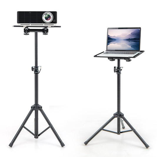 Portable Adjustable Projector Stand Tripod with Height and Tilt Control