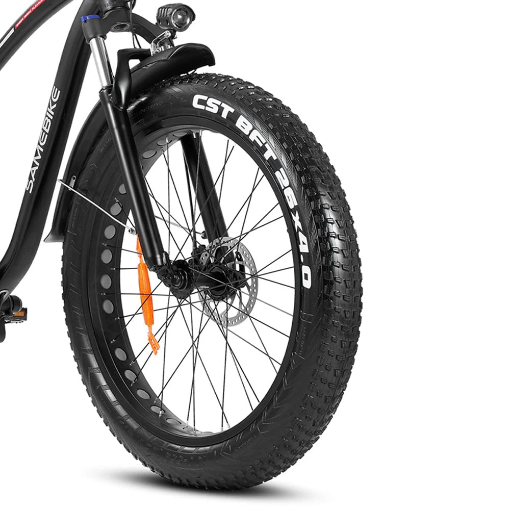 YY26 Electric Bike 15Ah 48V 750W, 26x4.0 Inches, Smart Design, 100-120 Km Range, 150 Kg Max Load, Disc Brake System