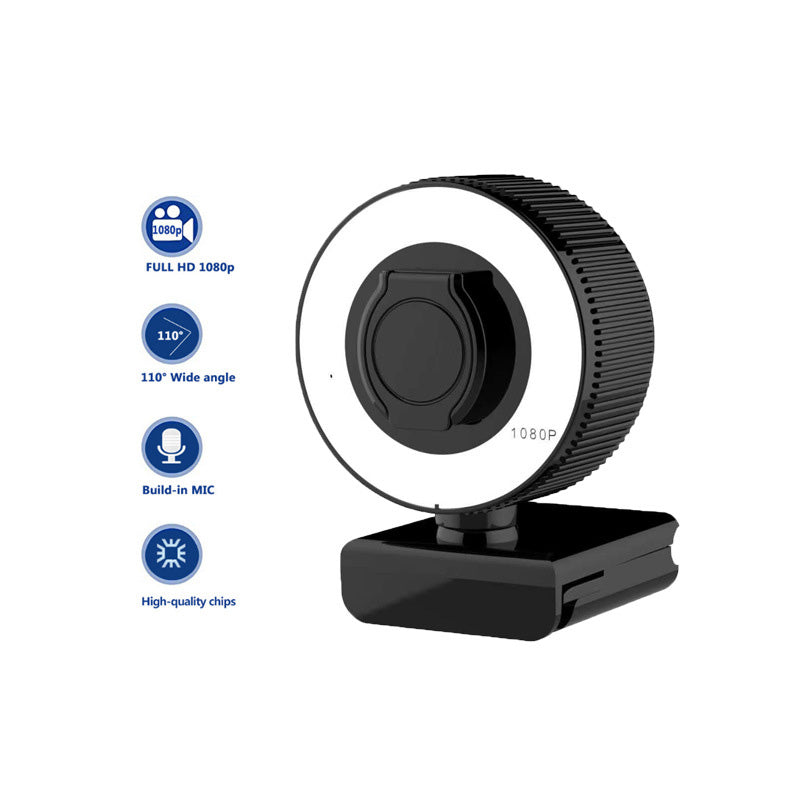 2K HD Webcam with Microphone and Webcam Cover – Autofocus Streaming Camera for PC and Laptop