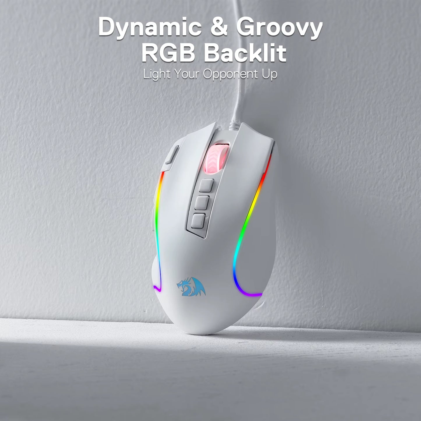 M612 Predator RGB Gaming Mouse – 8000 DPI Wired Optical, 11 Programmable Buttons