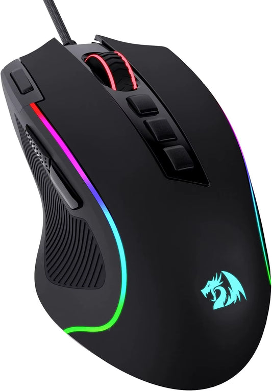 M612 Predator RGB Gaming Mouse – 8000 DPI Wired Optical, 11 Programmable Buttons