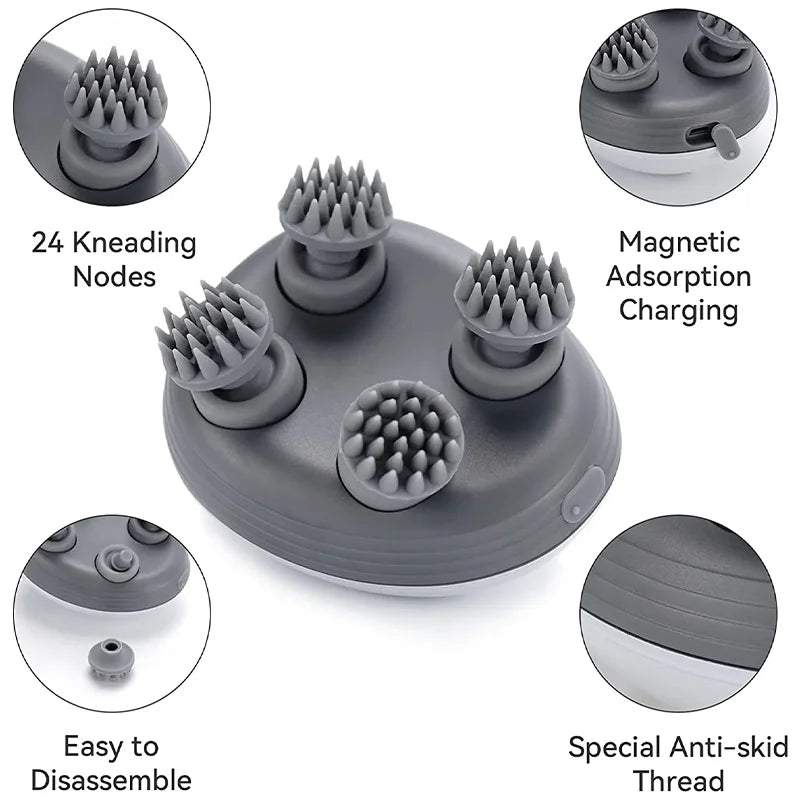 Electric Cat Massager & Back Scratcher – Deep Tissue Head, Neck & Shoulder Relief Tool