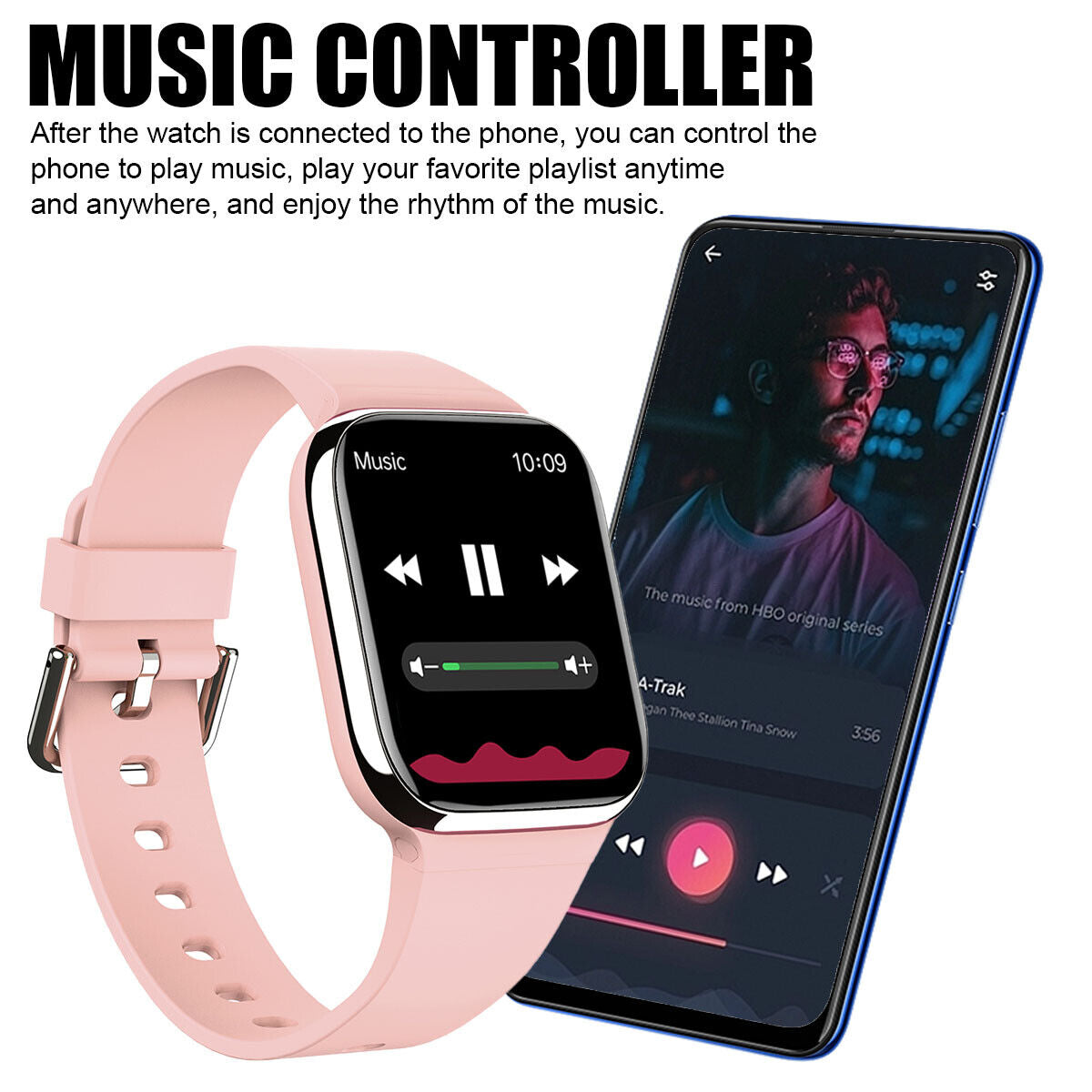 Smart Watch Fitness Tracker with Heart Rate Monitor for Men & Women – Sport Watches Compatible with iOS and Android